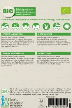 Intratuin Basilikum (Ocimum basilicum 'Italiano Classico') (BIO) Samen