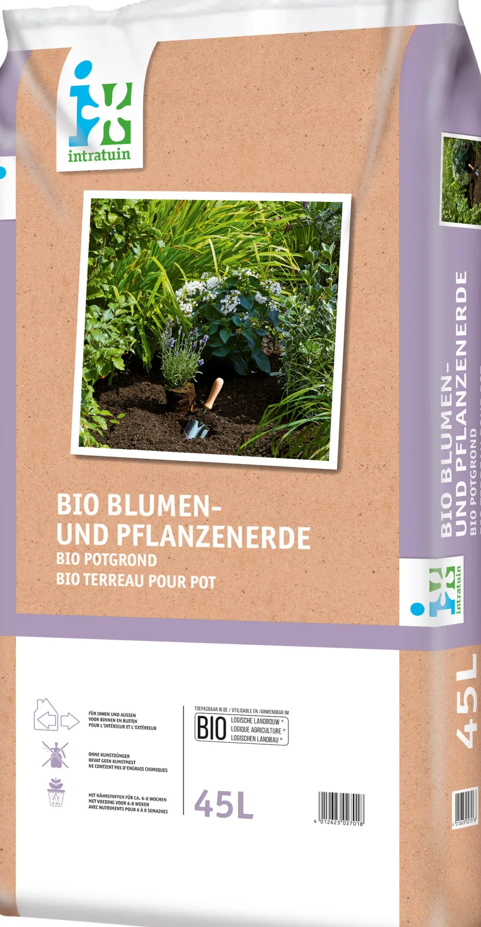 Intratuin Bio Blumen- und Pflanzenerde 45 l