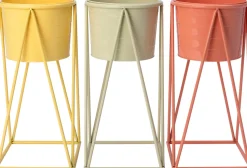 Intratuin Blumentopf auf Beinen Mavi orange 23 x 23 x 47 cm