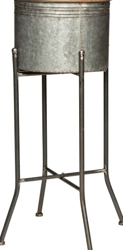 Intratuin Blumentopf auf Ständer D 38 cm H 64 cm Metall