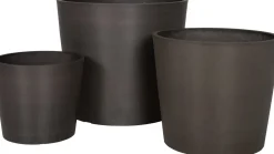 Intratuin Blumentopf Boaz grau D 40 H 35,5 cm