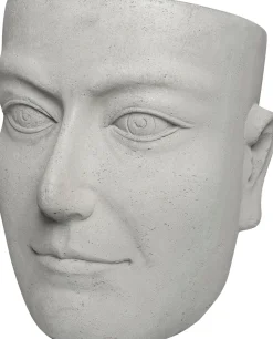 Intratuin Blumentopf Kopf 32 x 27 x 30 cm grau