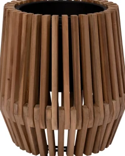 Intratuin Blumentopf Latten naturell D 39 H 40 cm