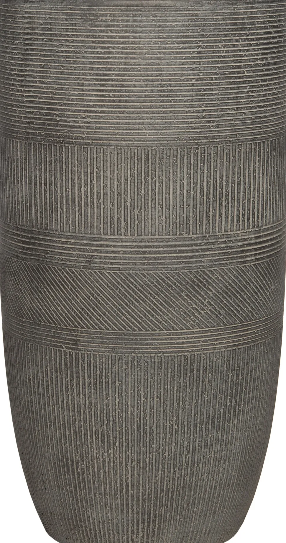 Intratuin Blumentopf Lijnen D 34 cm H 63 cm grau
