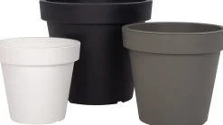 Intratuin Blumentopf Lofly D 39 H 36,1 cm grau