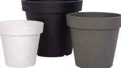 Intratuin Blumentopf Lofly D 59 H 55,5 cm grau