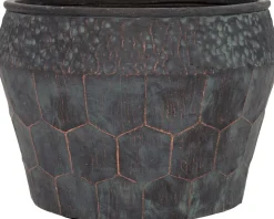 Intratuin Blumentopf Nika grün / kupfer D 45 H 31 cm