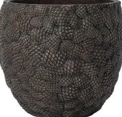 Intratuin Blumentopf Tannenzapfen braun D 44 H 41 cm