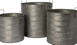 Intratuin Blumentopf Vivi zink D 26 H 26 cm