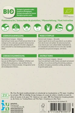 Intratuin Buschbohne (Phaseolus vulgaris 'Compass') (BIO) Samen