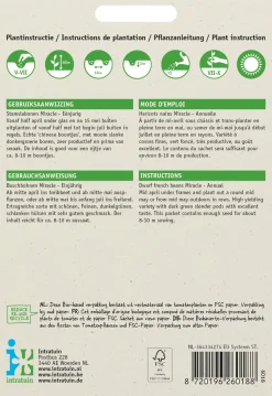 Intratuin Buschbohne (Phaseolus vulgaris 'Miracle') Samen