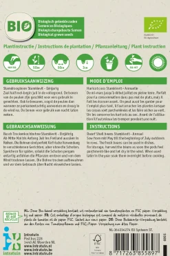 Intratuin Busch-Trockenbohne (Phaseolus vulgaris 'Stammkievit') (BIO) Samen
