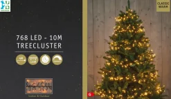 Intratuin Cluster-Lichterkette 10 m mit 768 LED Lämpchen klassisch warm