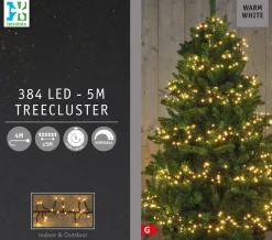 Intratuin Cluster-Lichterkette 5 m mit 384 LED Lämpchen warmweiß