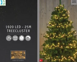 Intratuin Cluster-Lichterkette 25 m mit 1920 LED Lämpchen warmweiß