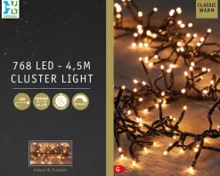 Intratuin Cluster-Lichterkette 4,5 m mit 768 LED Lämpchen klassisch warm