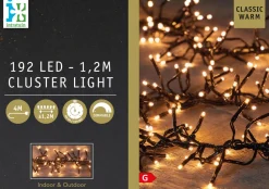 Intratuin Cluster-Lichterkette 1,2 m mit 192 LED Lämpchen klassisch warm