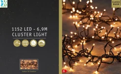 Intratuin Cluster-Lichterkette 6,9 m mit 1152 LED Lämpchen klassisch warm