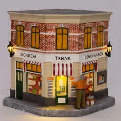 Intratuin De Brink Weihnachtsdorf Zigarrenladen 16,3 x 15,7 x 17,5 cm