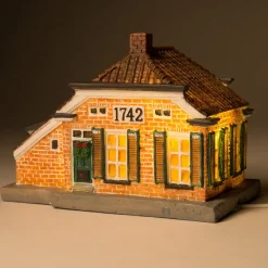 Intratuin De Brink Weihnachtshäuschen Bauernhof 16,5 x 10 x 12 cm