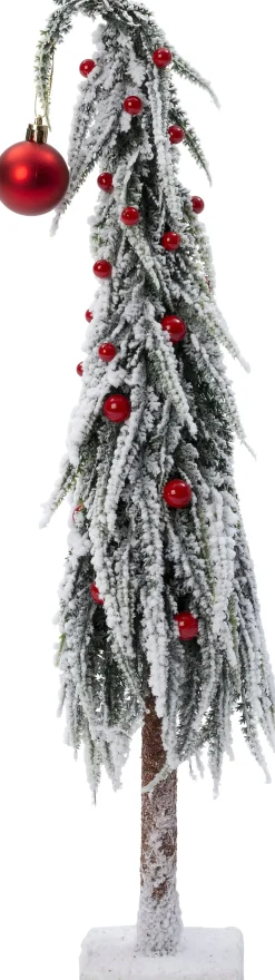 Intratuin Dekobaum Gnoom weiß / rot D 12 H 45 cm