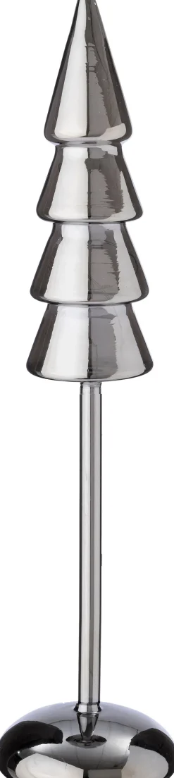 Intratuin Dekobaum Kiran grau mit Beleuchtung D 9,3 H 40 cm