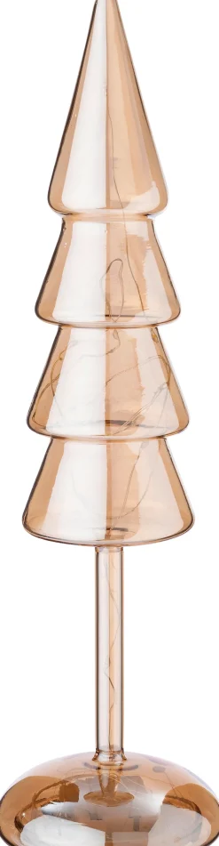 Intratuin Dekobaum Kiran orange mit Beleuchtung D 9,3 H 32 cm