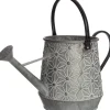 Intratuin Deko-Gießkanne silber 48 x 19,5 x 24 cm