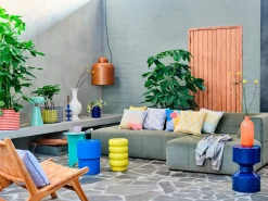 Intratuin Dekokissen Mumbai creme/lila 45 x 45 cm