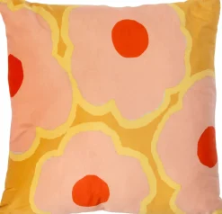 Intratuin Dekokissen Niels rosa/gelb 45 x 45 cm