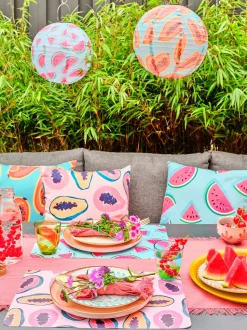 Intratuin Dekokissen Surya Papaya 45 x 45 cm