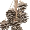 Intratuin Deko-Tannenzapfen Bund weiß 70 x 20 x 70 cm