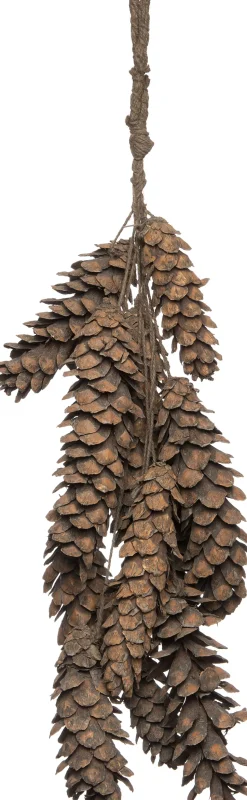 Intratuin Deko-Tannenzapfen Bund grau 70 x 20 x 70 cm