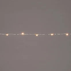 Intratuin Drahtlichterkette silber 5 m mit 100 LEDs warmweiß