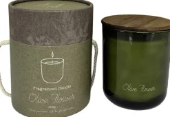 Intratuin Duftkerze im Glas Indi Olive Flower grün 40 D 9,8 H 11,7 cm