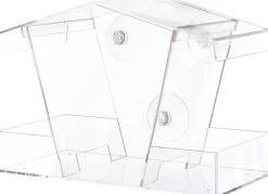 Intratuin Fenster-Vogelfutterhaus transparent 23 x 11 x 15 cm