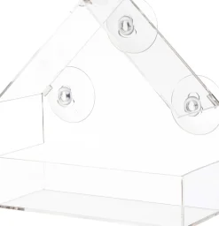 Intratuin Fenster-Vogelfutterhaus transparent 15 x 4 x 15 cm