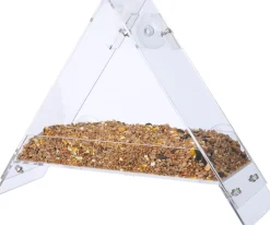 Intratuin Fenster-Vogelfutterhaus transparant 30 x 10 x 22,5 cm