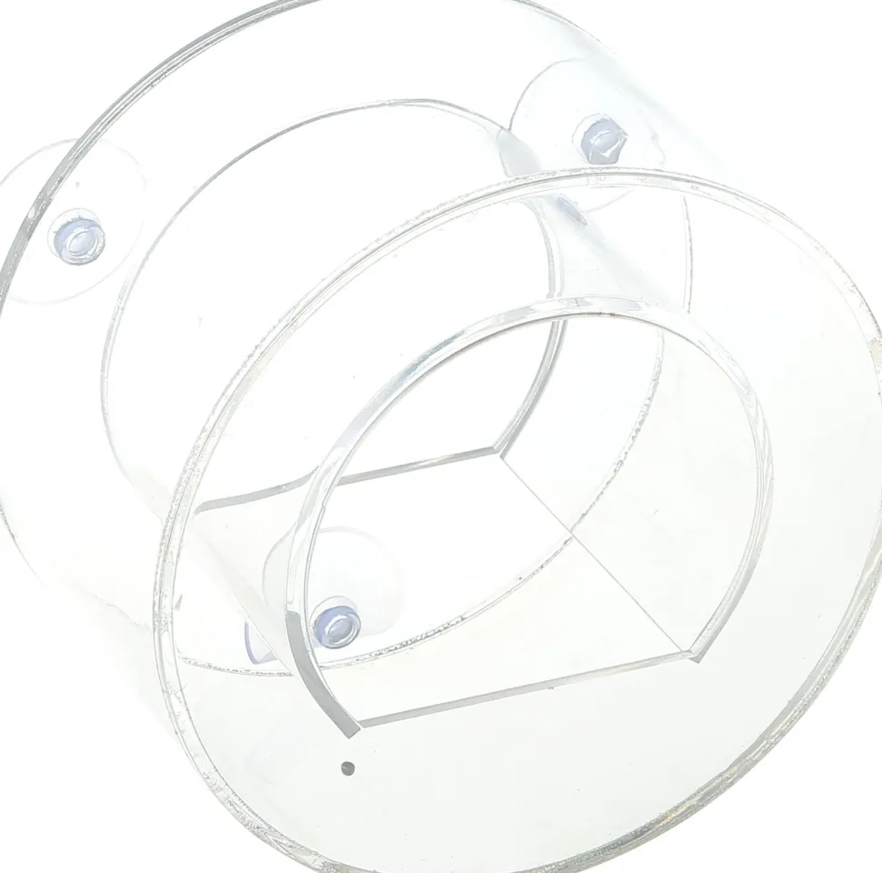 Intratuin Fenster-Vogelfutterhaus transparent D 13 H 8 cm