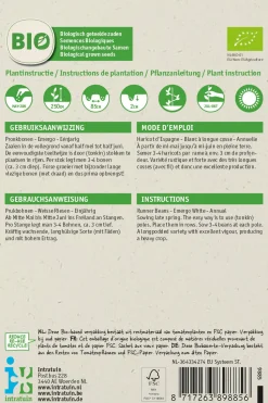 Intratuin Feuerbohne (Phaseolus coccineus 'Emergo') (BIO) Samen