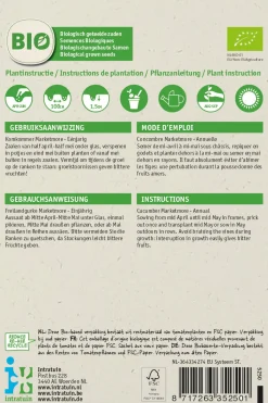 Intratuin Freilandgurke (Cucumis sativus 'Marketmore') (BIO) Samen