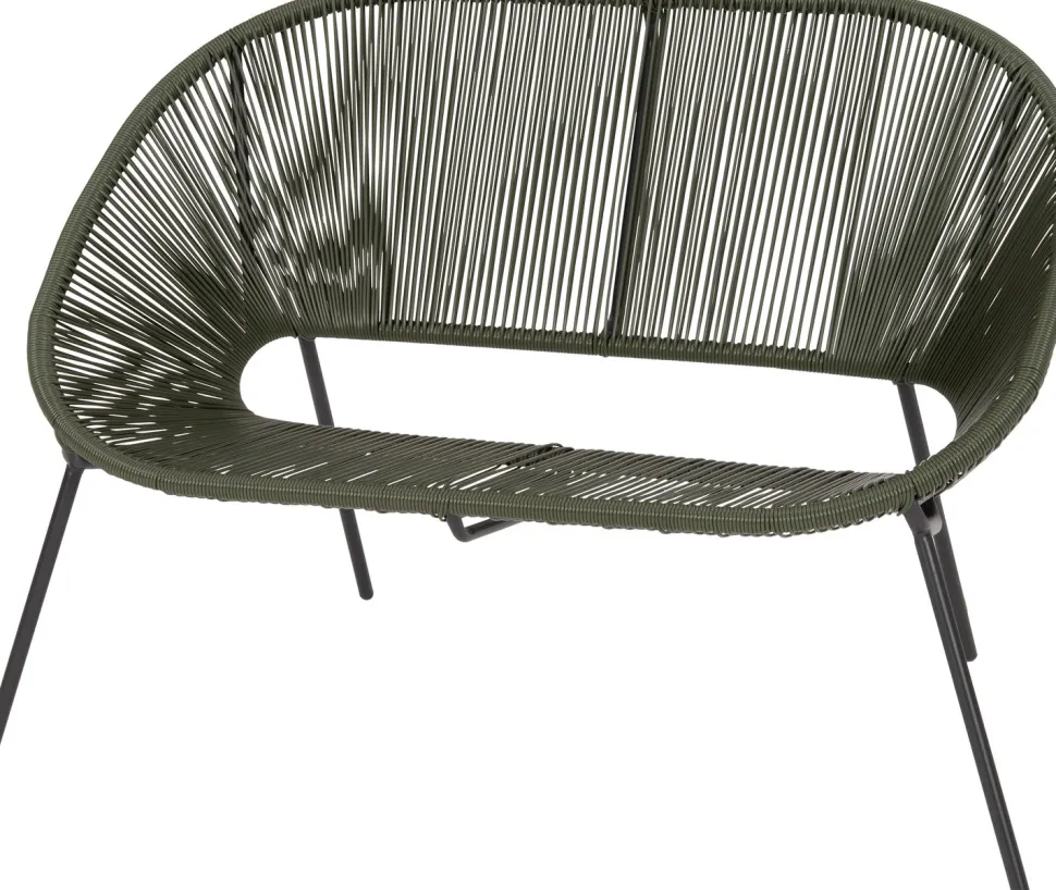 Intratuin Gartenbank Tess grün 117 x 67,2 x 81,5 cm