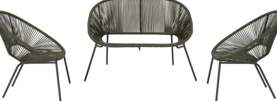 Intratuin Gartenbank Tess grün 117 x 67,2 x 81,5 cm