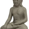 Intratuin Gartenfigur Buddha grau 43 x 30 x 60 cm