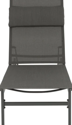 Intratuin Gartenliege Reza anthrazit 190 x 54,5 x 33 cm