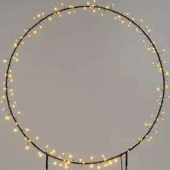 Intratuin Gartenstecker Noud Ring mit Beleuchtung D 90 H 150 cm