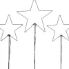 Intratuin Gartenstecker Stern mit 50 LEDs warmweiß H 90 cm 3 St.