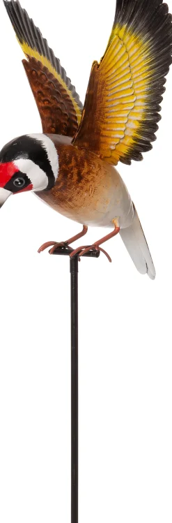 Intratuin Gartenstecker Vogel bunt 19 x 18 x 95 cm