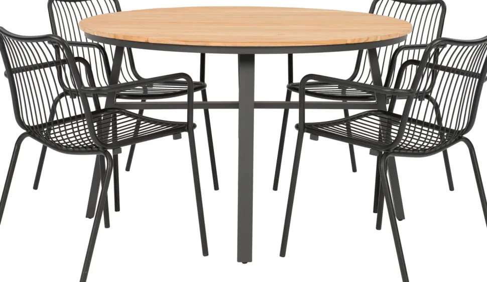 Intratuin Gartentisch Flore anthrazit D 120 H 74 cm