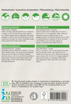 Intratuin Gemüsesamen Zuckererbsen (Pisum sativum 'Heraut')